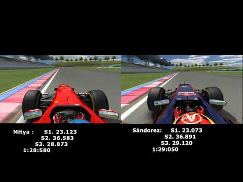 F1 RFT 11 - F1 DT  Sepang- Mitya VS Sandorez  - Onboard lap [HD]
