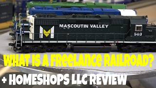 What Is a Freelance Railroad? | Homeshops LLC SD38-2s & Flat Cars Explained