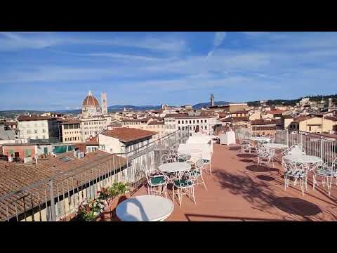 Rooftop terrace, Florence, Italy, Hotel Croce di Malta. #florence #firenze