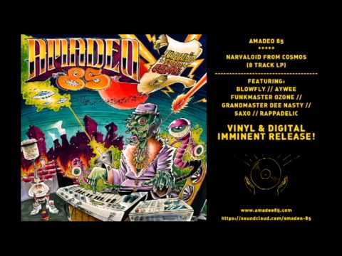 FUNKMASTER OZONE PRESENTS AMADEO 85 - NARVALOID FROM COSMOS  LP