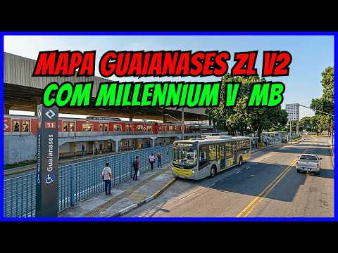 🔴Gameplay Mapa Guaianases ZL V2 | Linha 2202-10 | Proton Bus Simulator | PBSU | Mods #cqmods
