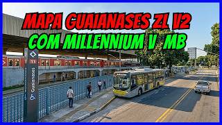 🔴Gameplay Mapa Guaianases ZL V2 | Linha 2202-10 | Proton Bus Simulator | PBSU | Mods #cqmods