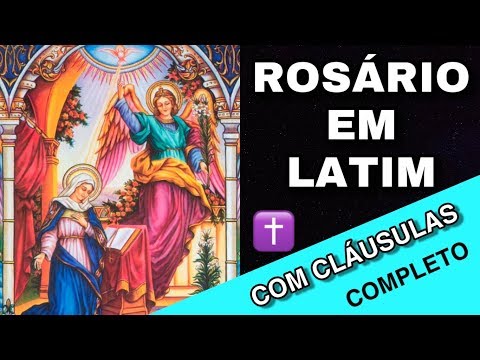 Complete Rosary in Latin with Clauses by St. Louis de Montfort