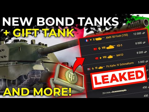 New Bond Store Tanks, Free Gift Tank, Minotauro Preview | World of Tanks Update News