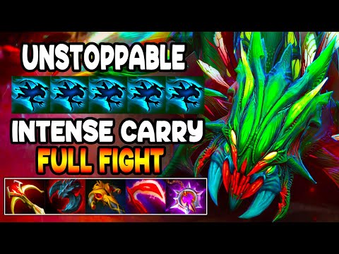 UNSTOPPABLE INTENSE CARRY - FULL TEAM FIGHT - BRUTAL ATTACK - DOTA 2 GAMEPLAY