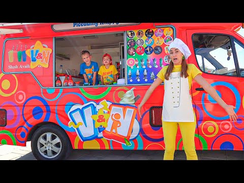 व्लाद और निकी नई माँ के आइसक्रीम ट्रक का पता लगाते हैं