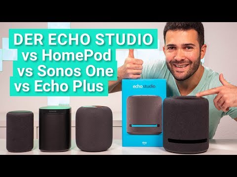 Amazon Echo Studio - So schlägt er sich gegen Apple HomePod, Sonos One und Echo Plus!