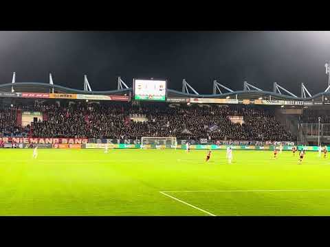 Willem II fans during win over Helmond Sport (2023)