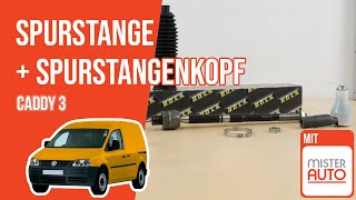 Youtube thumbnail of video "Wie Caddy 3 Spurstange, Spurstangenkopf wechseln 🚗"