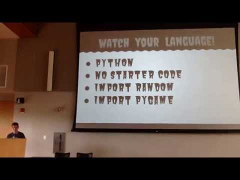 13 year-old created text adventure game in Python presentation