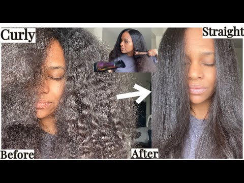 How To :  SILK PRESS Your Natural Hair at Home (Detailed)