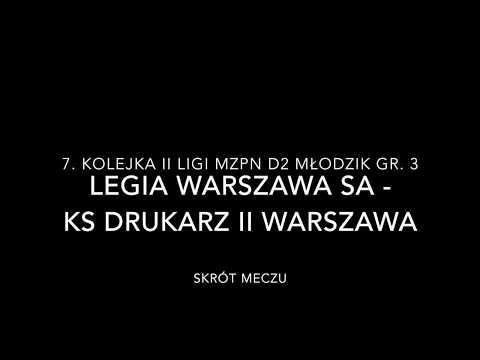 Legia Warszawa SA U12 6:0 KS Drukarz II Warszawa U12 - 15.10.2017 - skrót meczu
