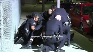 Suspect Chase &amp; Takedown / South LA   RAW FOOTAGE