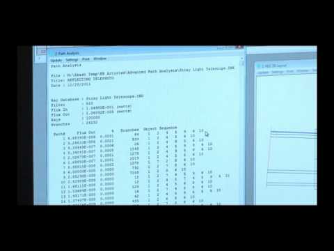 Advanced Path Analysis in Zemax 12 IE