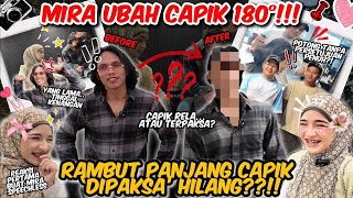 Download lagu PUAS HATI AKHIRNYA RAMBUT ROCK CAPIK GONE !! MIRA TERKEJUT CAPIK GLOWUP !! mp3