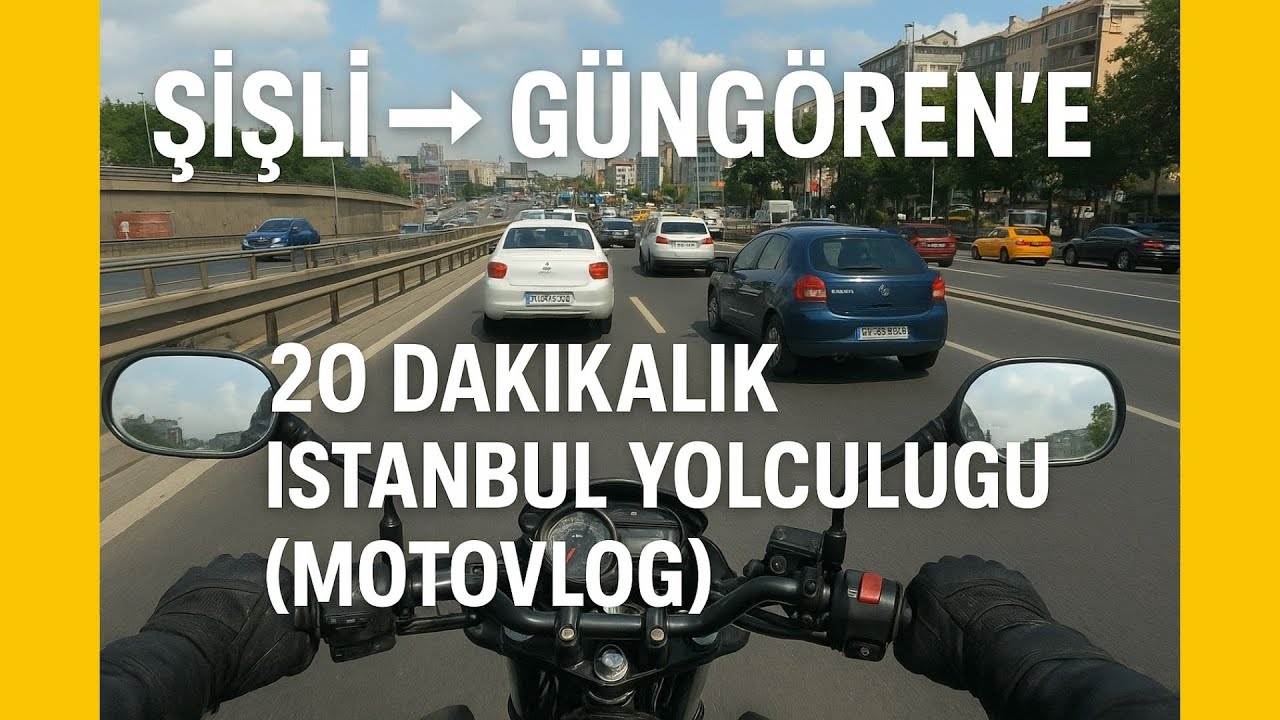 Şişli’den Güngören’e 20 Dakikalık İstanbul Yolculuğu (MotoVlog)