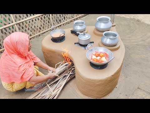How to make Multiple Outdoor 6in1 Kitchen। Primitive Technology Oven&Chulha। Mitti ka Chulha#viral