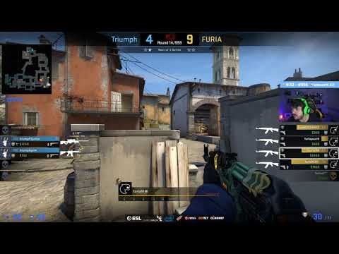 GAU GAU CAINDO EM PEGADINHA (Furia vs Triumph ESL Pro League Qualify).