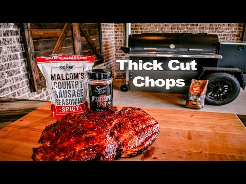 Huge Smoked Pork Chops