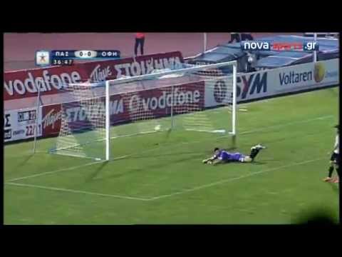 Tomas De Vincenti gol al OFI (Pas Giannina - Ofi 1 - 0)