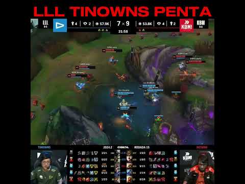 LLL TINOWNS CORKI PENTA | CBLOL 2024  #leagueoflegends #lolclips #lolesports #cblol