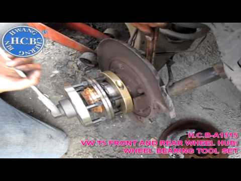 H.C.B-A1515 VW T5 FRONT AND REAR WHEEL HUB/ WHEEL BEARING TOOL SET