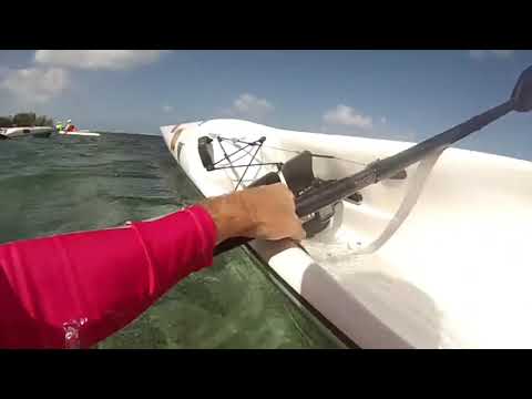 Downwind paddling in Mauritius!