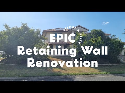 Epic Transformation: Building Stunning Retaining Walls | Before & After Renovation