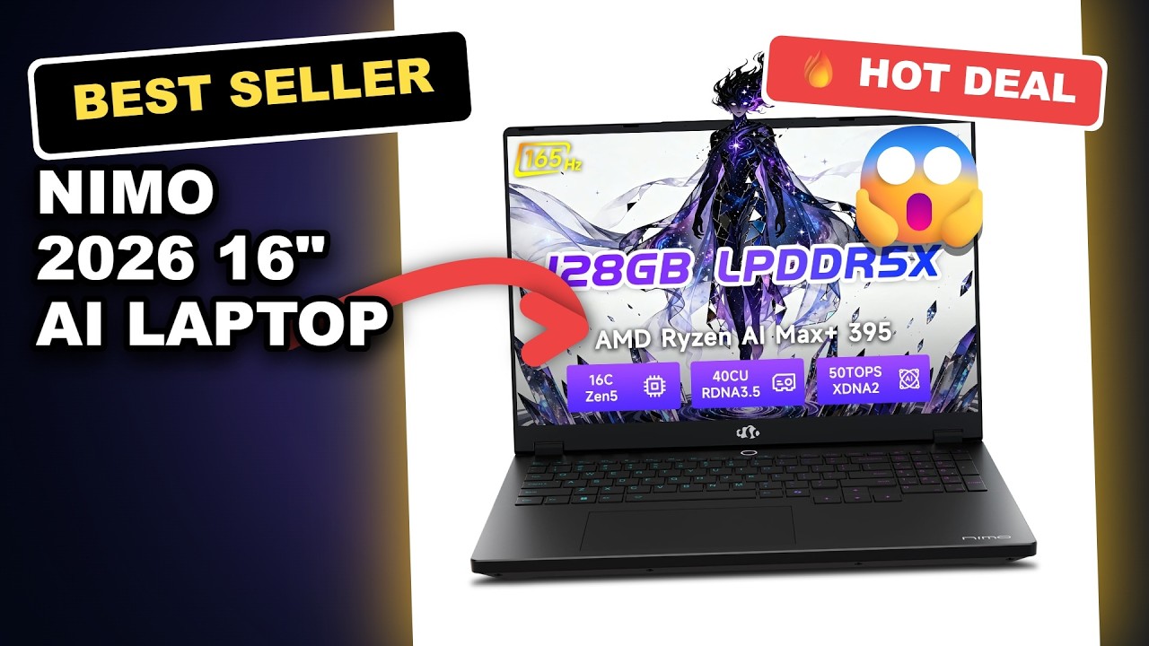 NIMO 2026 16" AI Laptop Tested: Local LLM Fine-Tuning & 4K Playback Powerhouse