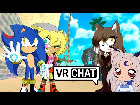 MEETING THE MUSION COUPLE...Yina Meets Alex, A.G., and Zoey at the Beach - VRChat