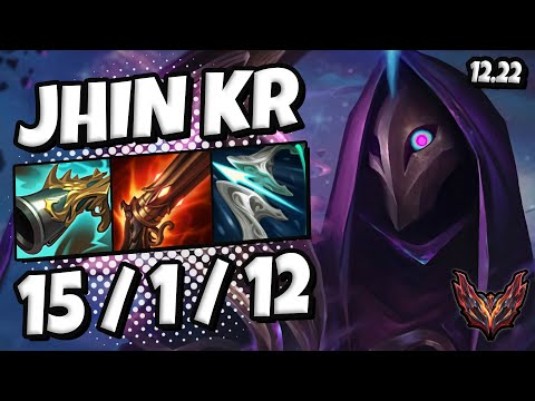 Jhin ADC vs Caitlyn / Korea Grandmaster / Patch 12.22 / Season 12 [ 15 / 1 / 12 ] ✅