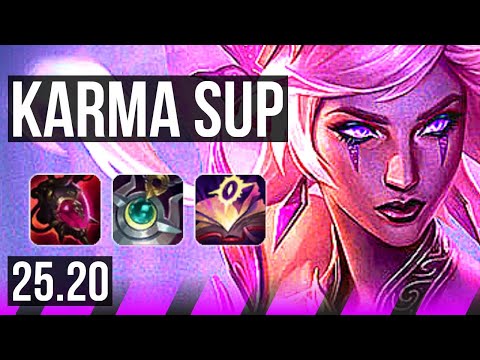 KARMA & Ashe vs THRESH & Jinx (SUP) | 66% winrate | EUW Grandmaster | 25.20