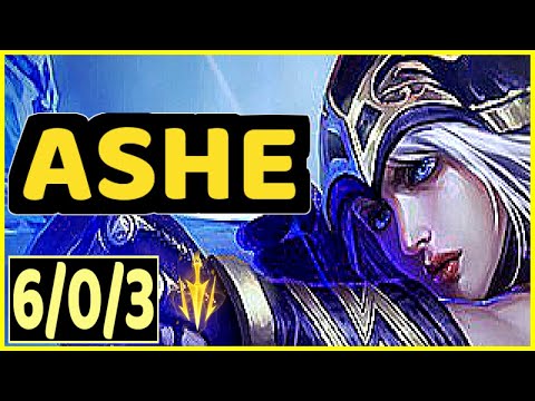 ASHE VS MISS FORTUNE - 6/0/3 KDA ADC GAMEPLAY