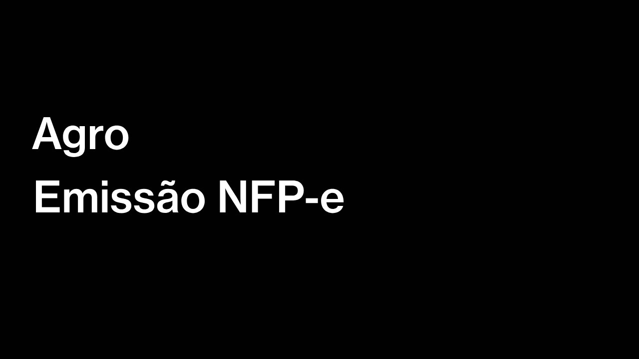 Emissão NFP-e