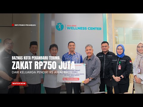 Basnaz Terima Zakat Rp750 Juta dari Keluarga Pendiri RS Awal Bros