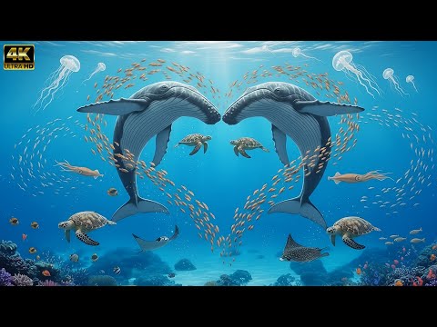 Ocean Wildlife 4K 🌊 |Relaxing Marine Wildlife Documentary (Nature Sounds) | Calm Underwater Wildlife