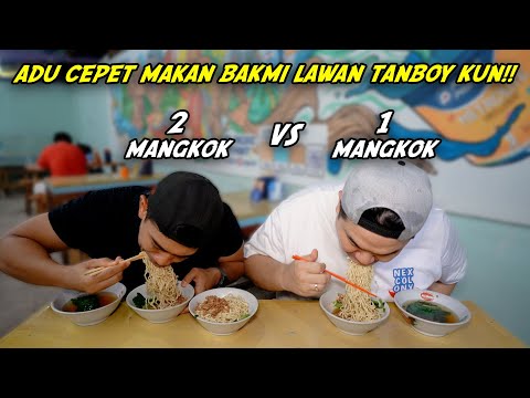 NANTANGIN TANBOY KUN LAGI, ADU CEPET MAKAN BAKMI!!