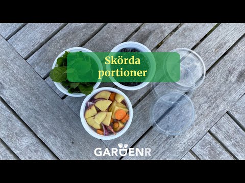 Skörda portioner - Trädgårdshacks med GardenR