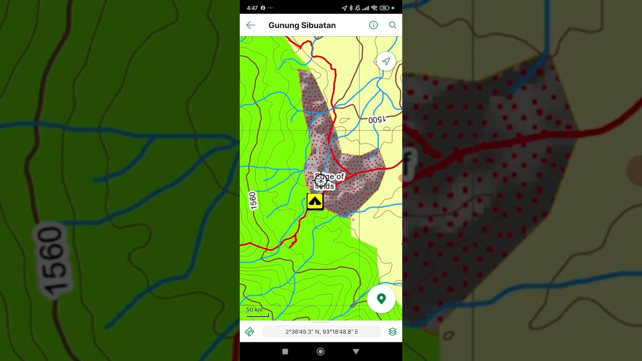 Cara menggunakan peta kontur topografi dengan tipe file PDF di aplikasi Avenza Mqp.
