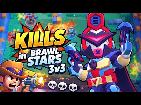 Unbelievable Kills in Gem Grab, Wipeout 3v3 & Showdown – Brawl Stars Pro Moments!