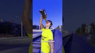 He Fell Asleep On The Train Tracks 😱