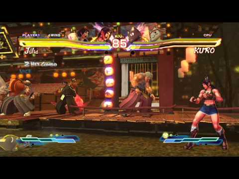 街霸 X 鐵拳 (Street Fighter x Tekken) Julia & Asuka PS3 gameplay sample HD