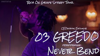 03 Greedo performing NEVER BEND | Rich On Grape Street Tour | Denver Concert #03greedo #CEOstatus