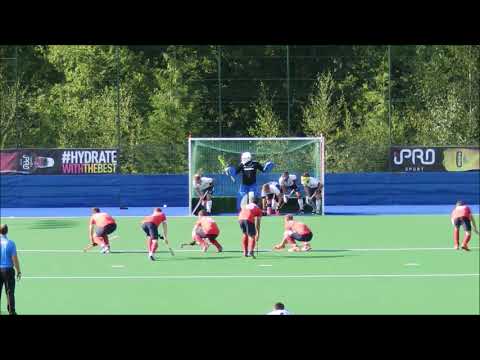 Timothy Guisebrown scores Oxted's first MHL Premier Division goal.