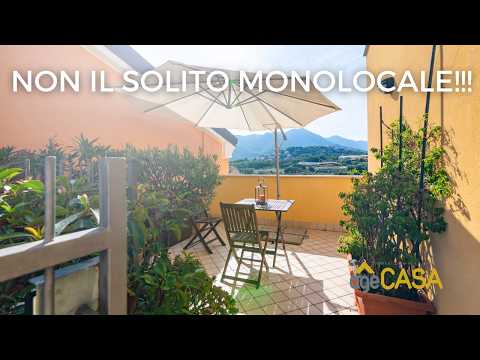 Mini alloggio con terrazza e balconi vista mare e box
