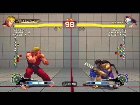 SSF4 AE Ver. 2012: Panya [Ken] vs. sabakan_113 [Vega] - PSN Ranked Match