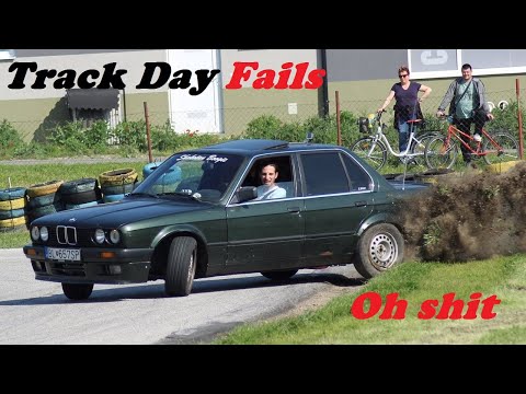 Track Day Fails - Drift Fails BMW E30 320i and Mazda MX-5 NA6CE