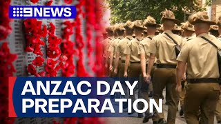 Anzac Day final preparations underway across the country | 9 News Australia