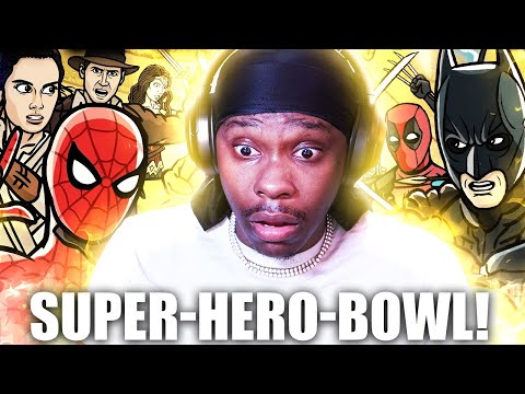 Reacting To SUPER-HERO-BOWL! - TOON SANDWICH
