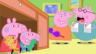 Download lagu Oh no, Mummy Pig angry because Peppa got F! - Peppa Funny Animation mp3